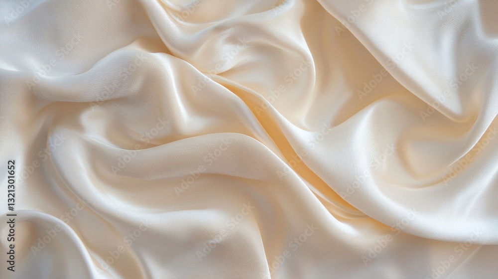 Poster close-up of a fabric with a smooth and elegant texture. the fabric appears to be made of a silky or 