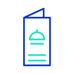 Obraz premium Food Menu outline dual color icon