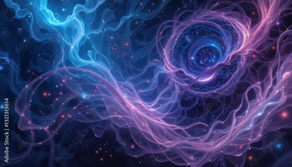 Canvas Prints cosmic nebula swirling glowing energy forms