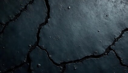 Obraz premium Rough, dark gray concrete texture with deep crevices and grunge , industrial, strong, photography