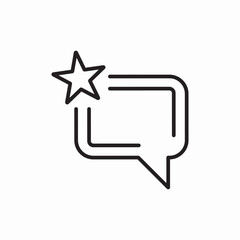 Naklejka premium favorite chat icon vector sign