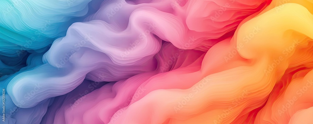 Poster aerial landscape abstract background idea. vibrant abstract swirl of colors representing creativity 