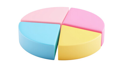 Obraz premium pie chart isolated on white background