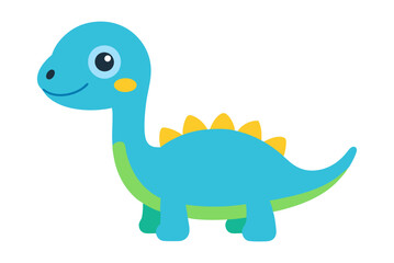 A Beautiful cute dinosaur vector art illustration design