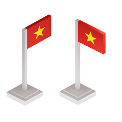 Reunification Day in Vietnam poster. 3d render.