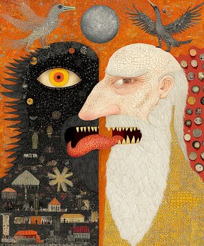 Detailed Illustration for Kalevala 19th-century epic Finnish oral folklore and mythology