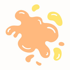 two colored paint splash.