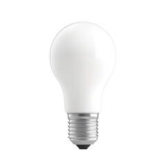 A Simple, Elegant Light Bulb, A Symbol Of Bright Ideas And Innovative Solutions, Against A Clean Isolated on Transparent Background