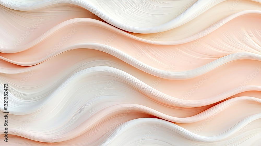 Poster abstract art background concept. elegant abstract waves in soft pastel colors, creating a serene vis