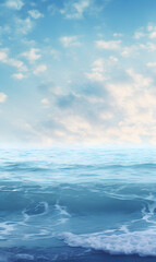 Obraz premium Photographic Image of Blue Sea Landscape - ar 35 - v 5.2