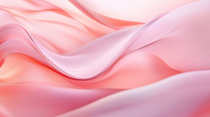 Abstract soft pink flowing fabric texture background with elegant waves and folds