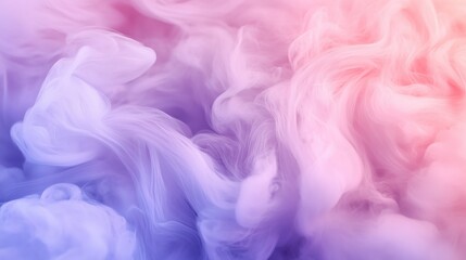 Dreamy pastel colored smoke with soft gradient effect