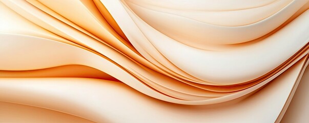 Fototapeta premium Abstract art background concept. Abstract wave background with soft orange tones and gradients for creative designs.