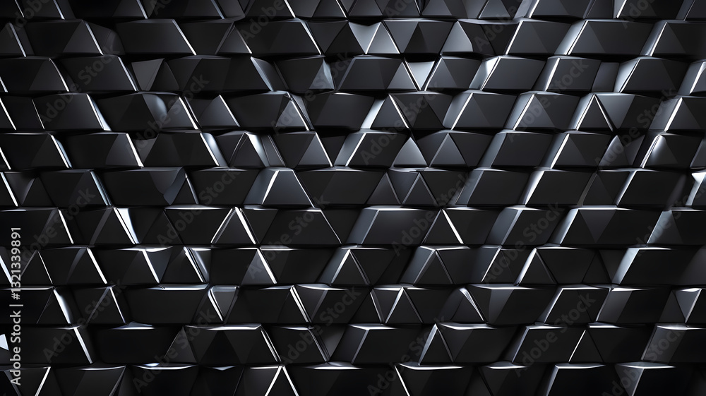 Poster geometric texture: a dynamic and modern 3d rendering of a tessellated pattern, featuring a repeating