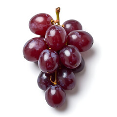 red grape isolated on white background