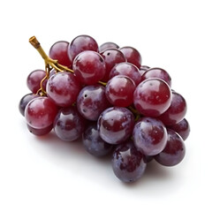 red grape isolated on white background