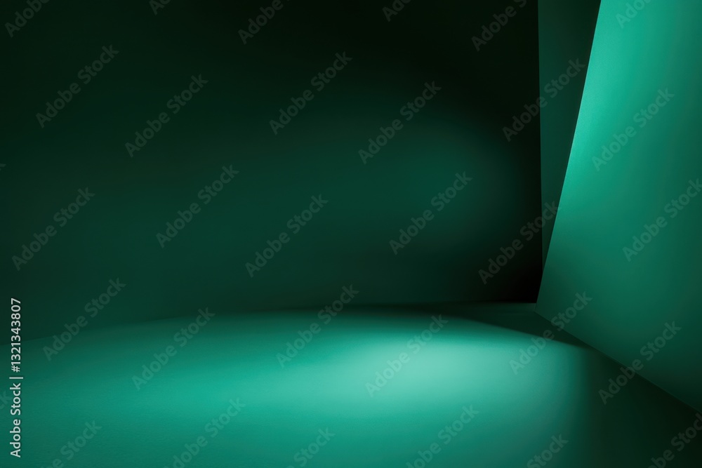 Aufkleber angular room interior with a soft gradient from dark to light creates a visually interesting space