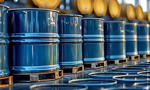 Barrels of oil, energy and power concept 