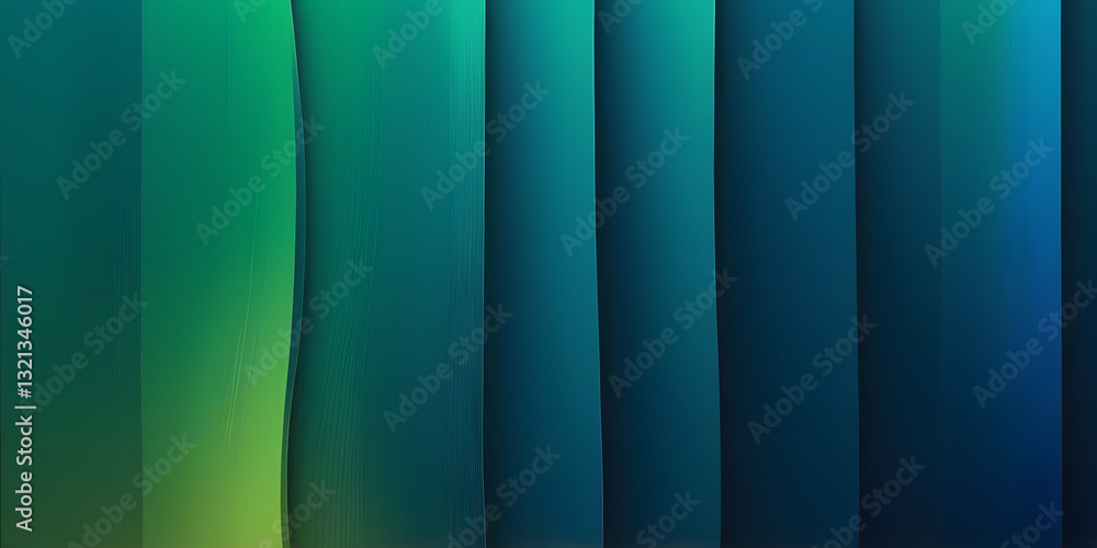 Poster gradient of serenity: an abstract composition showcases a mesmerizing blend of tranquil blues and gr