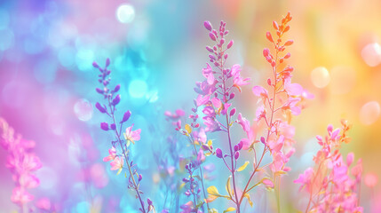 Vibrant, pastel, soft, dreamy, ethereal, and beautiful floral, flower spring background. Backdrop for cosmetics, spa, perfume, beauty salon, florist shop, invitation, gift cards