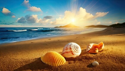 seashells on the beach