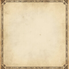 Obraz premium Old parchment scroll, vintage textured paper with warm yellow tones, ideal for historical documents or crafting themes.