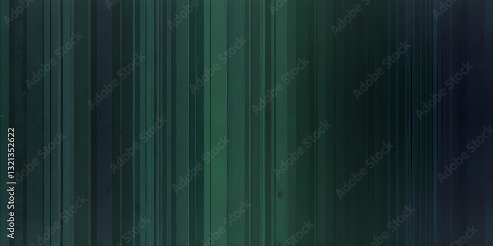 Poster emerald stream: an artistic display of vertical lines, weaving together a palette of deep emerald an