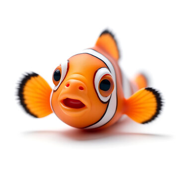 red fish with a blank sign