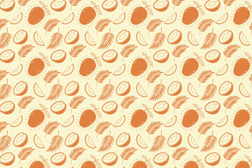 Summer tropical Seamless floral pattern with leaves and flowers for wallpaper and textile design