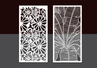  Kitchen and Hall Jali geometric CNC jaali pattern for laser cutting and interior designing vector graphics