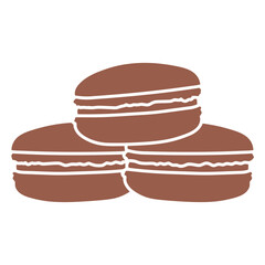 macarons cut out sweets.