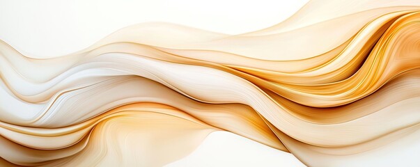 Obraz premium Abstract art background concept. Abstract waves in warm tones create a serene and modern visual experience.