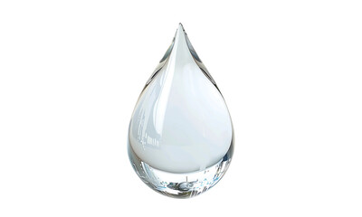 Obraz premium Purity in Droplet: A minimalist image captures a single, pristine water droplet. It evokes a sense of clarity, freshness, and the essential nature of life itself.