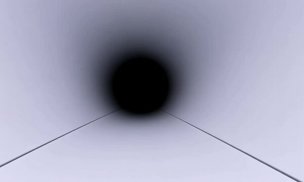 a black hole  and  two parallel lines
