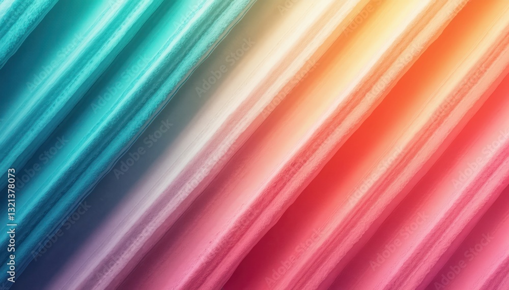 Fototapete Colorful diagonal stripes background. Abstract stripe pattern with gradient from red to blue. Lines, geometry, textile. Modern simple retro design element. Decorative shape print, template with light