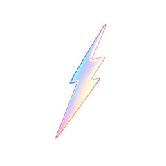lightning bolt icon isolated on transparent background. Generated Ai