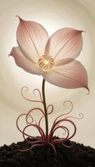 pink lily flower