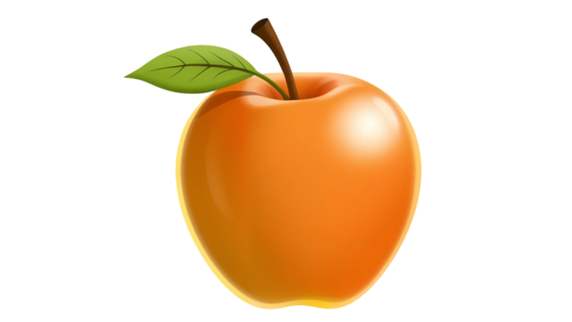 High-Quality Apple Vector Illustration with Transparent Background - Perfect for Logos & Branding