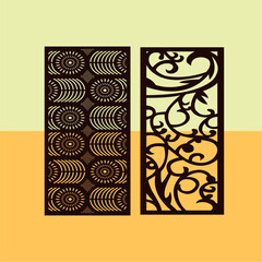  Kitchen and Hall Jali geometric CNC jaali pattern for laser cutting and interior designing vector graphics