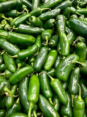 Jalapeños in a market 