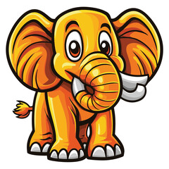 Naklejka premium Cartoon Elephant