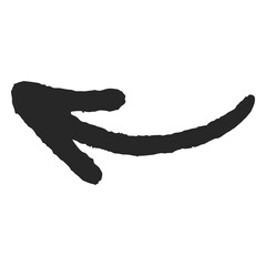 Arrow Icon: A striking black arrow, meticulously hand-drawn, indicates a direction, leading the viewer with purpose and clarity.