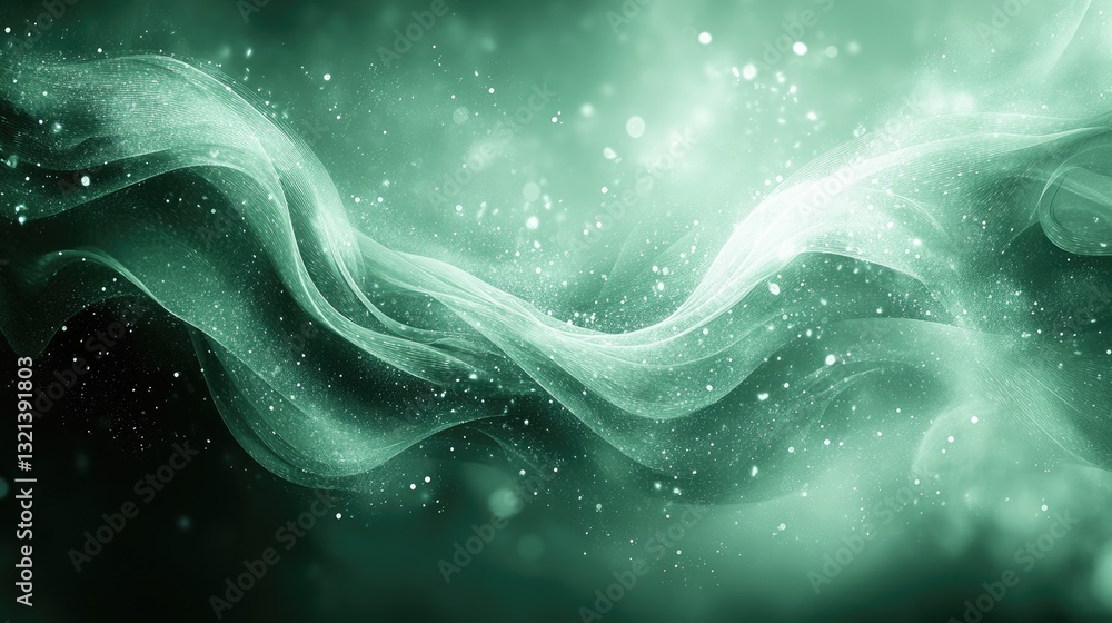 Aufkleber Abstract teal fabric background with bokeh