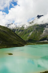Rifflsee lake in the Austrian Alps	