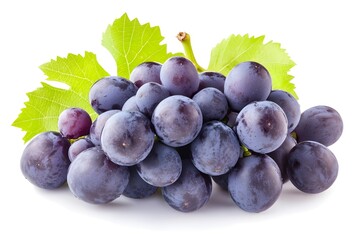 Grapes Isolated on White Background.