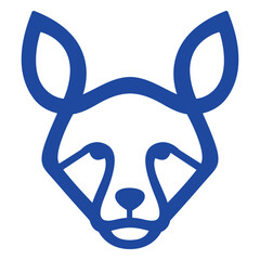 Abstract Fox Head Illustration: This artistic, eye-catching image shows an abstract illustration of a fox head, rendered in simple, elegant lines, a symbol of cleverness and adaptability.
