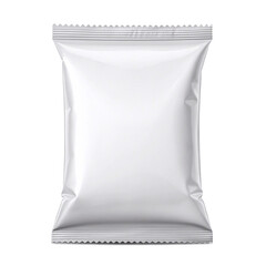 Chips bag mockup on white background with a simple clean design and a matte finish