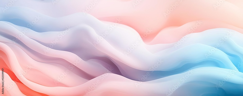 Poster abstract art background concept. abstract waves in soft pastel hues create a calming visual experien