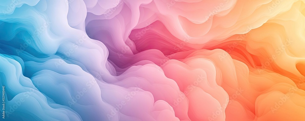 Poster abstract art background concept. a vibrant swirl of colorful waves creating an abstract background.