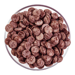 Bowl of circular chocolates